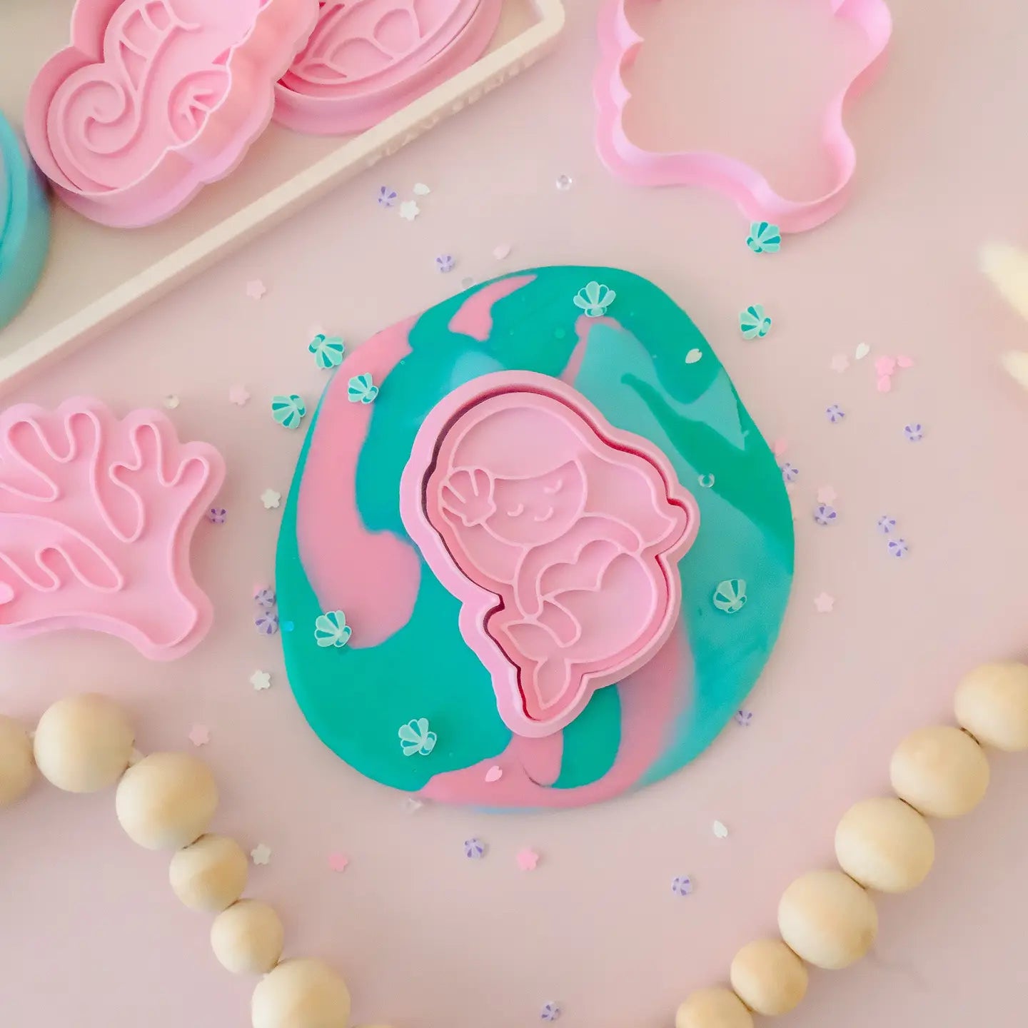 Eco Playdough Stamp - Mermaid