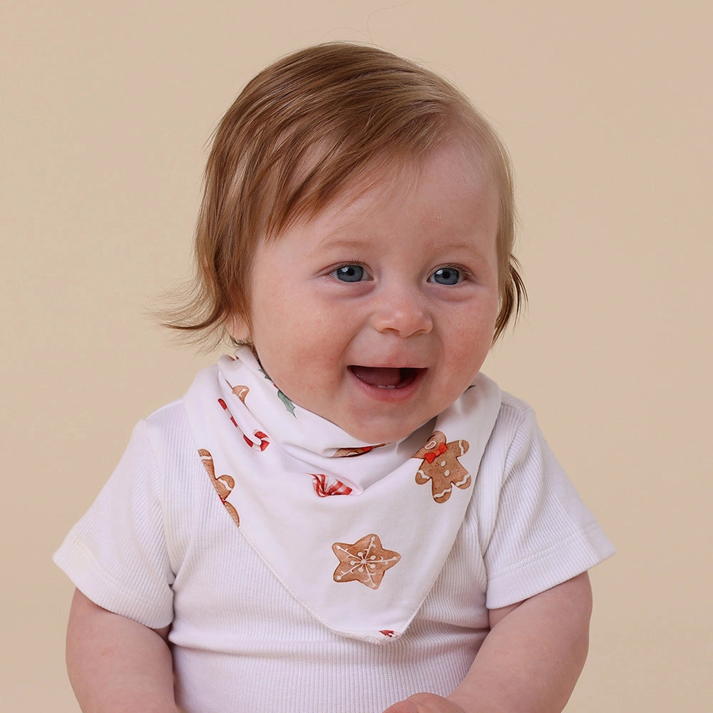 Gingerbread Organic Dribble Bib by Snuggle Hunny