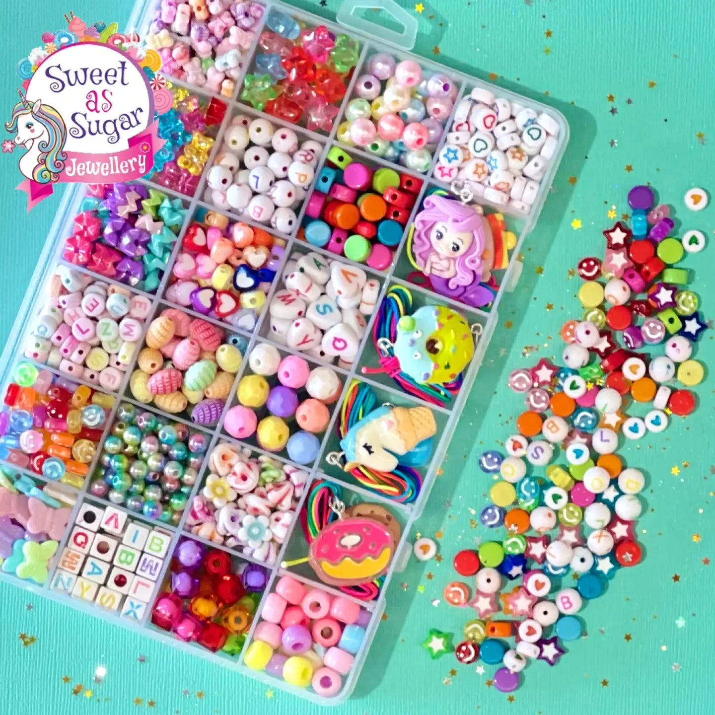 Jewellery Making Kit (Large) -  Shapes & Colours by Sweet As Sugar Jewellery