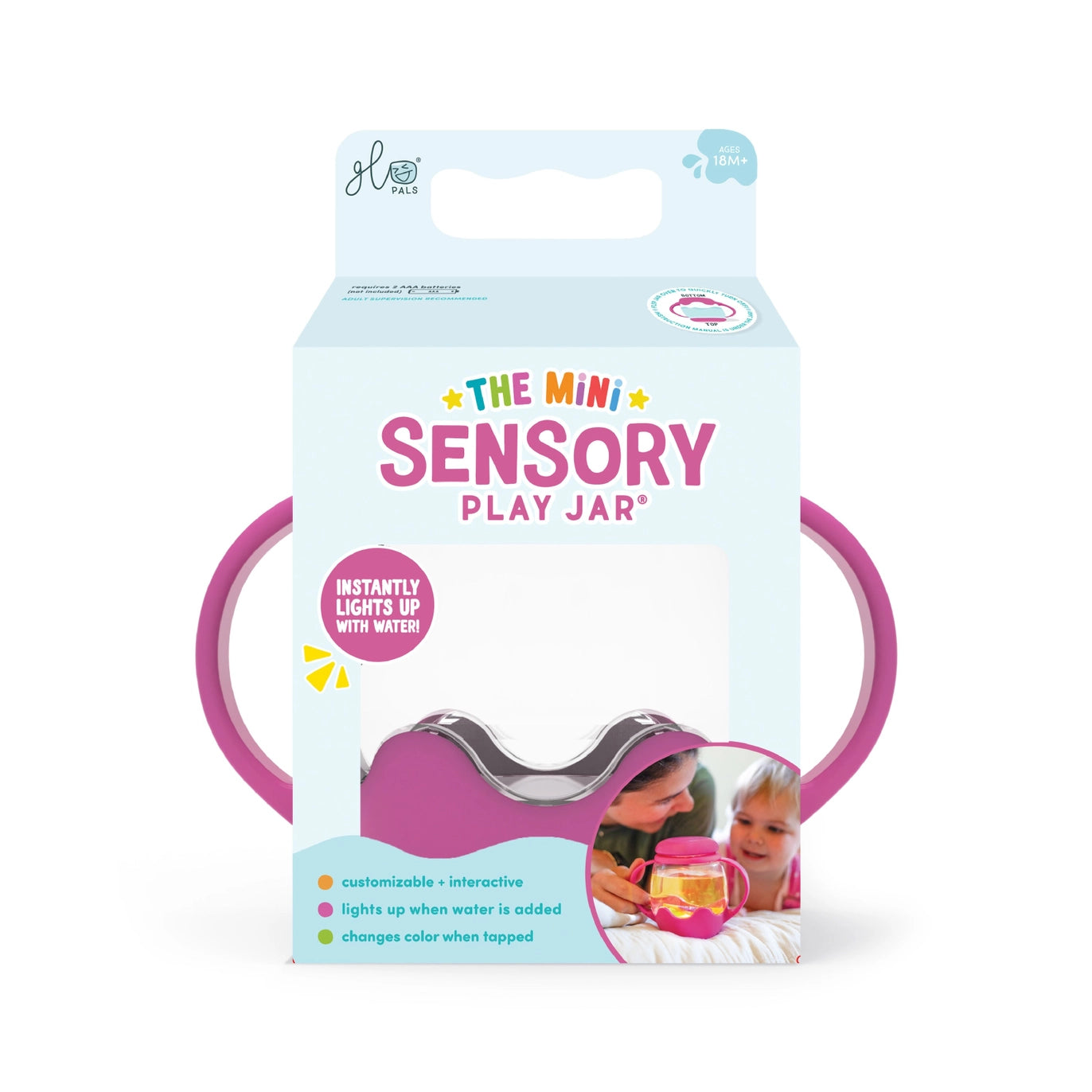 Mini Sensory Play Jar® - Pink by Jellystone Designs