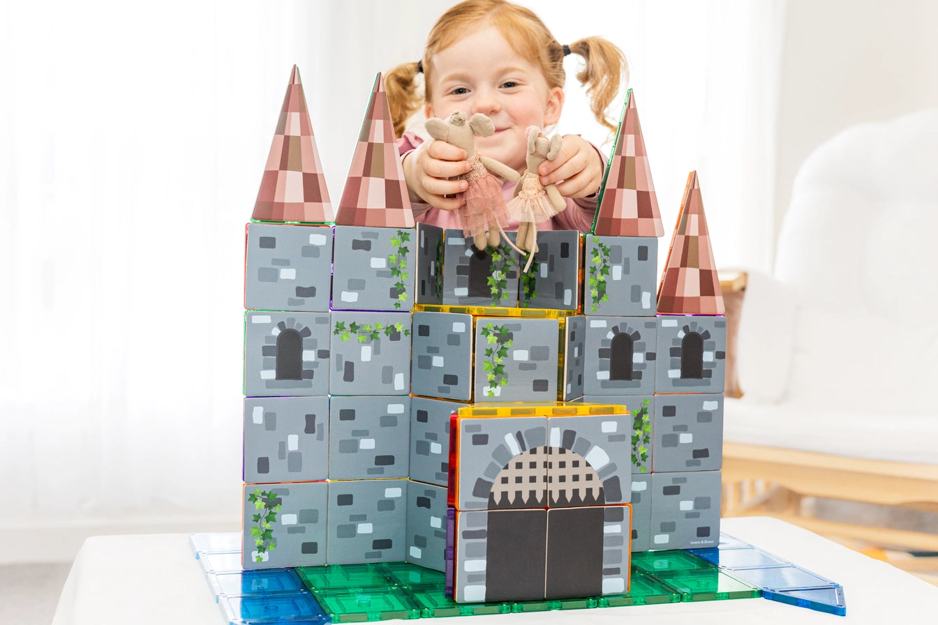 Magnetic Tile Topper - Castle Pack (40 Pieces)