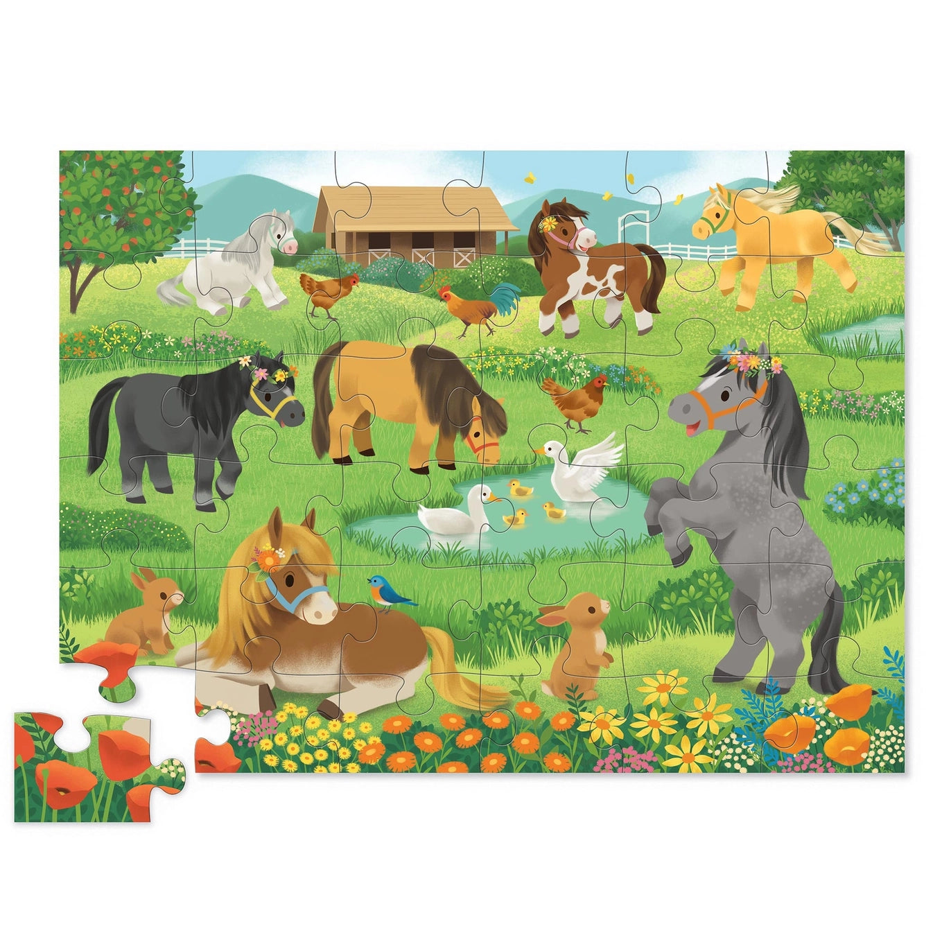 Classic Floor Puzzle 36 Pc - Pretty Ponies