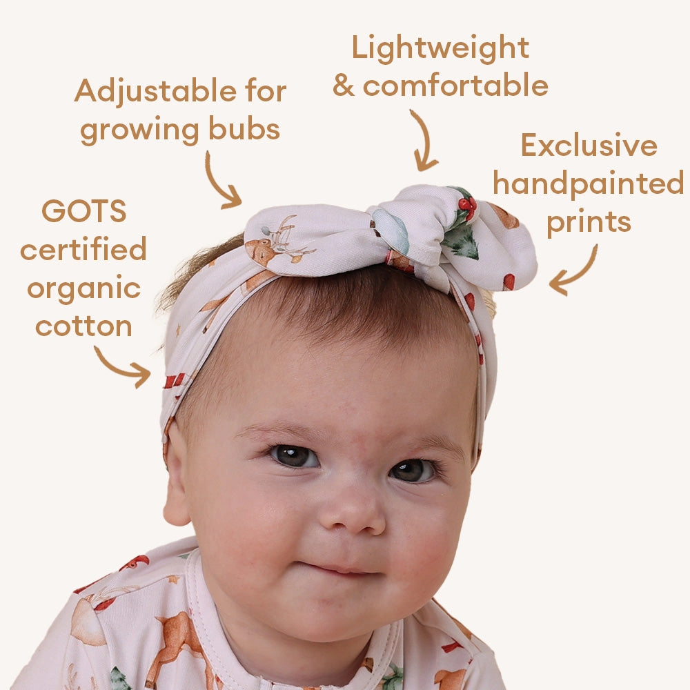 Prancer & Friends Organic Topknot by Snuggle Hunny