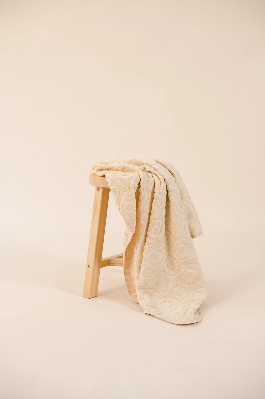 Hooded Beach Towel - Oat by Kiin Baby