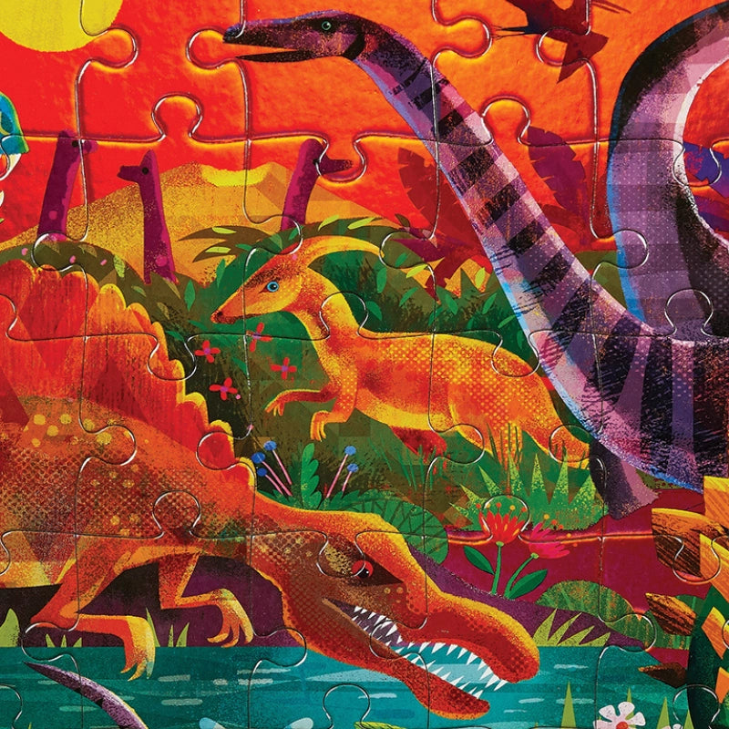 Foil Puzzle 60 Pc - Dazzling Dinos