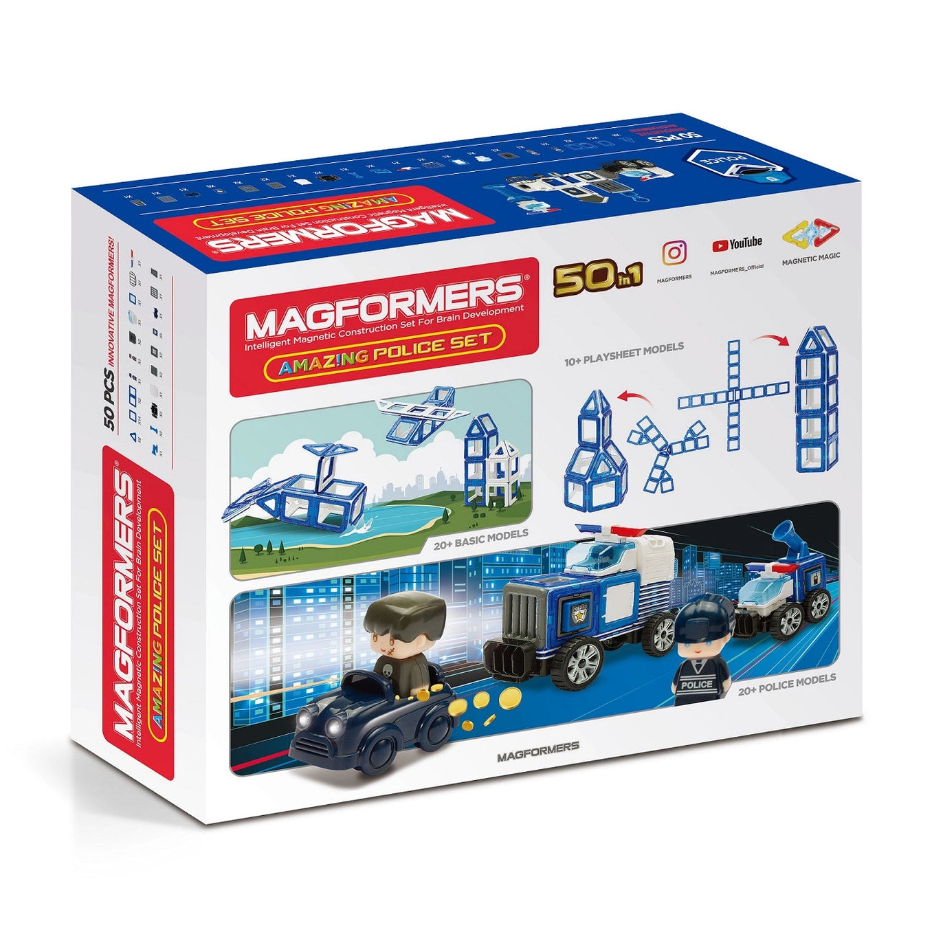 Amazing Police Set by Magformers