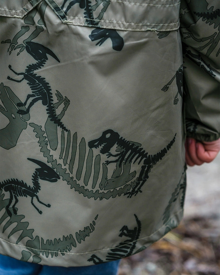 Rainbird Stowaway Kids Jacket in Dino Print