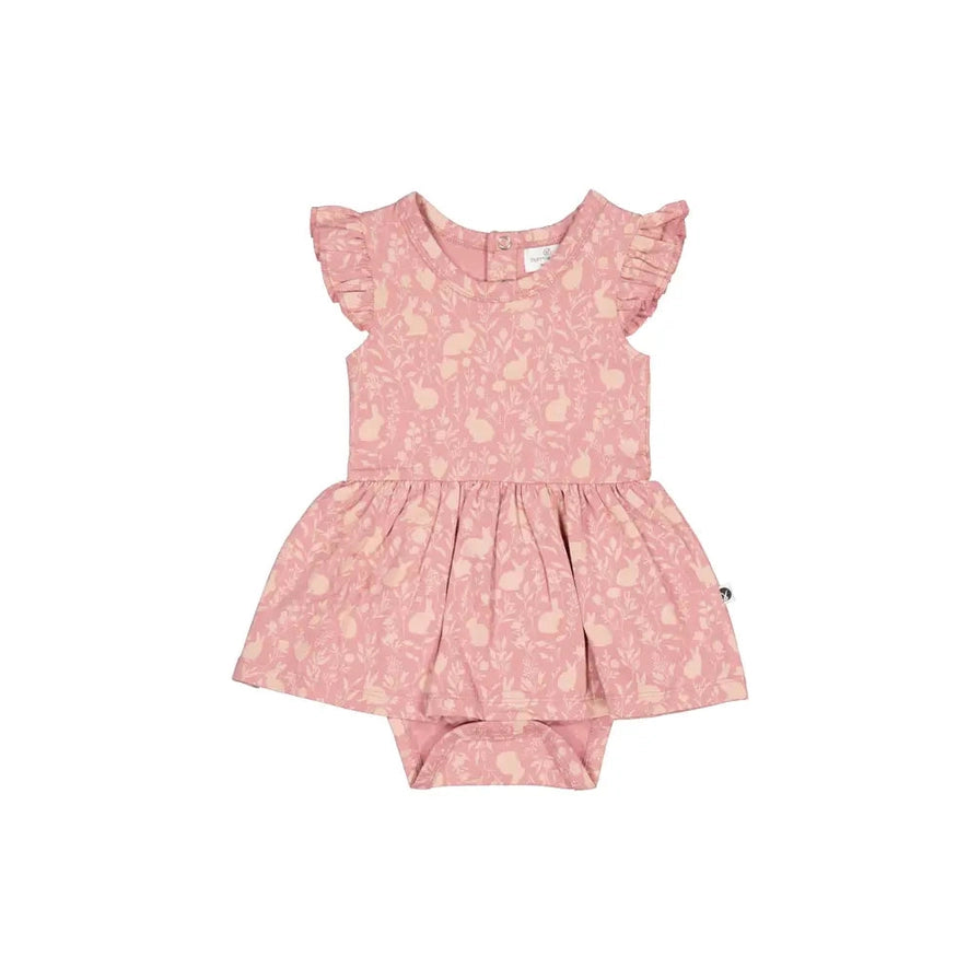 Flutter Baby Dress- Mead-Doe by Burrow and Be