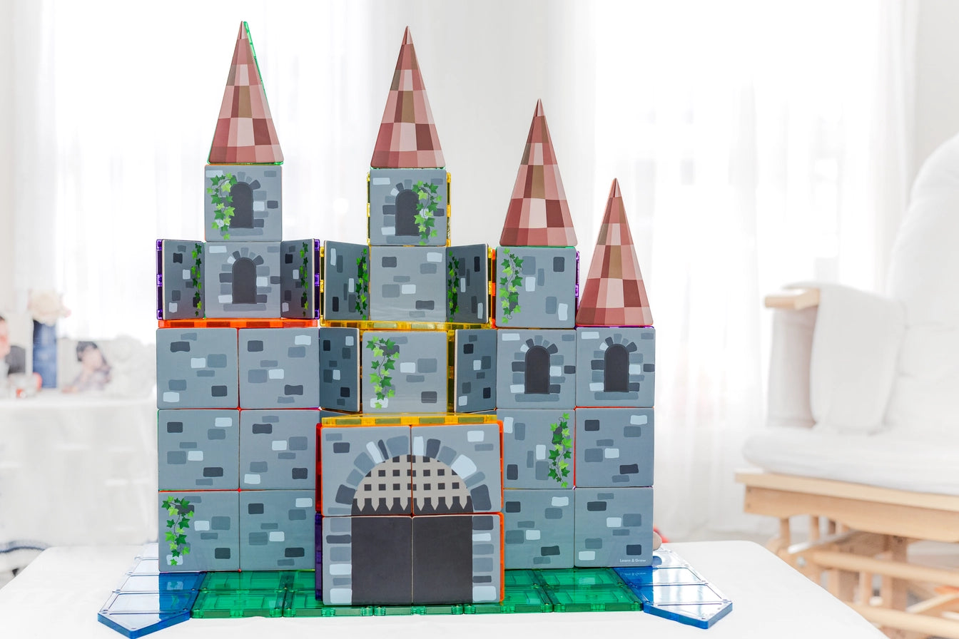 Magnetic Tile Topper - Castle Pack (40 Pieces)