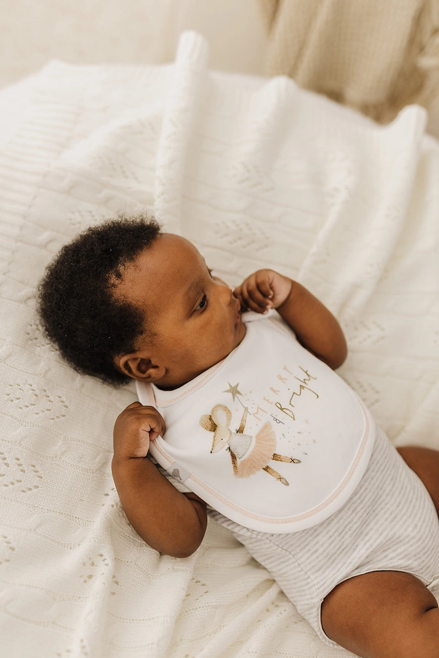 Christmas Magical Mouse Organic Cotton Bib
