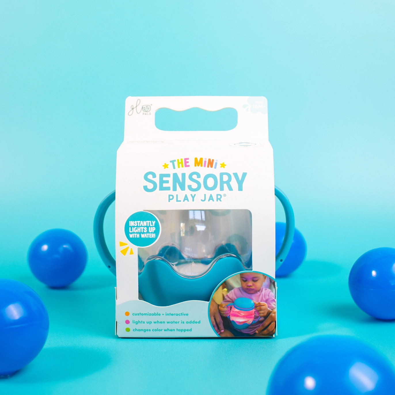 Mini Sensory Play Jar® - Blue by Jellystone Designs