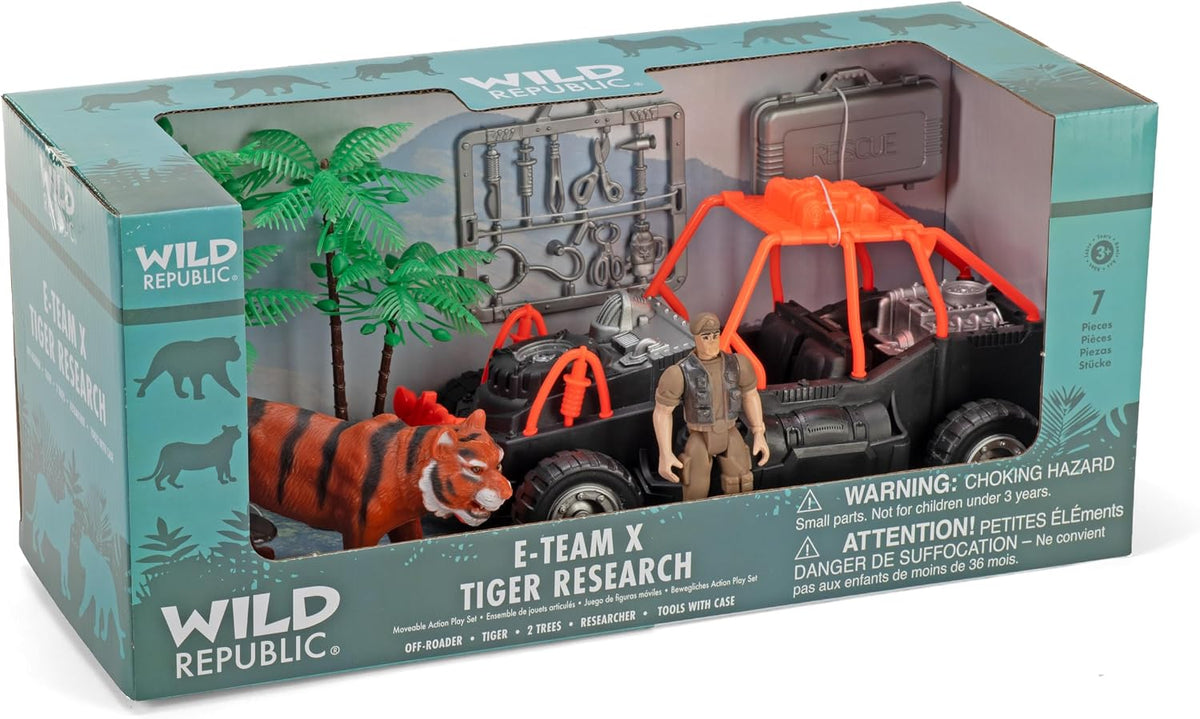 E-Team X Set Tiger Rescue by Wild Republic