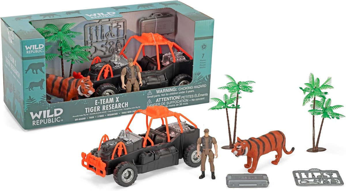 E-Team X Set Tiger Rescue by Wild Republic
