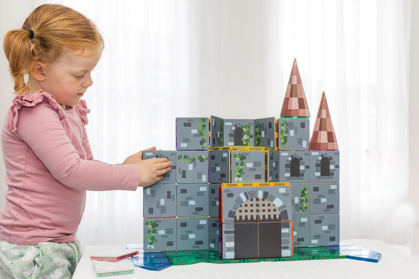 Magnetic Tile Topper - Castle Pack (40 Pieces)