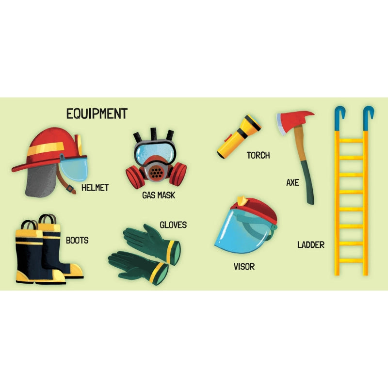 Sassi 3D Puzzle and Book Set - Learn Shapes Firefighters , 40 Pcs