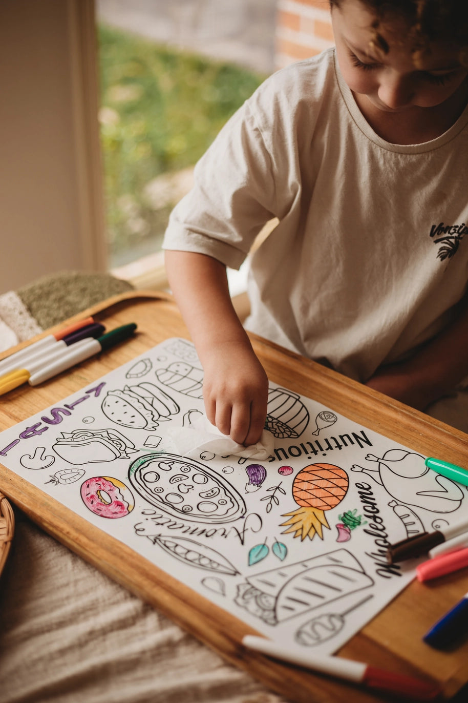 Silicone Colouring Mat - A World of Tasty Adventures