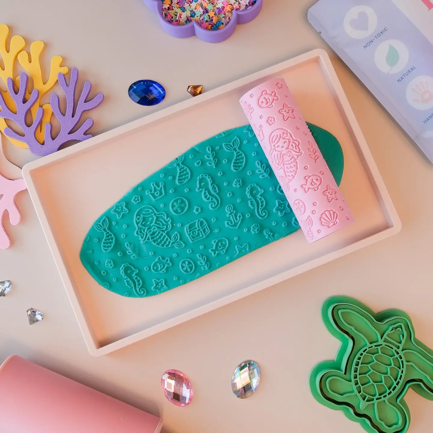 Eco Textured Roller - Mermaid