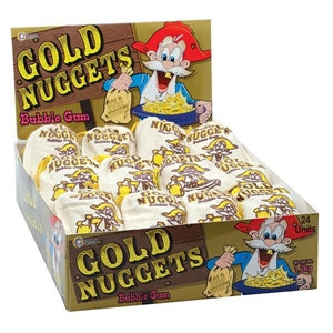 Gold Nugget Bubblegum 50grams by Lottie's Lollies
