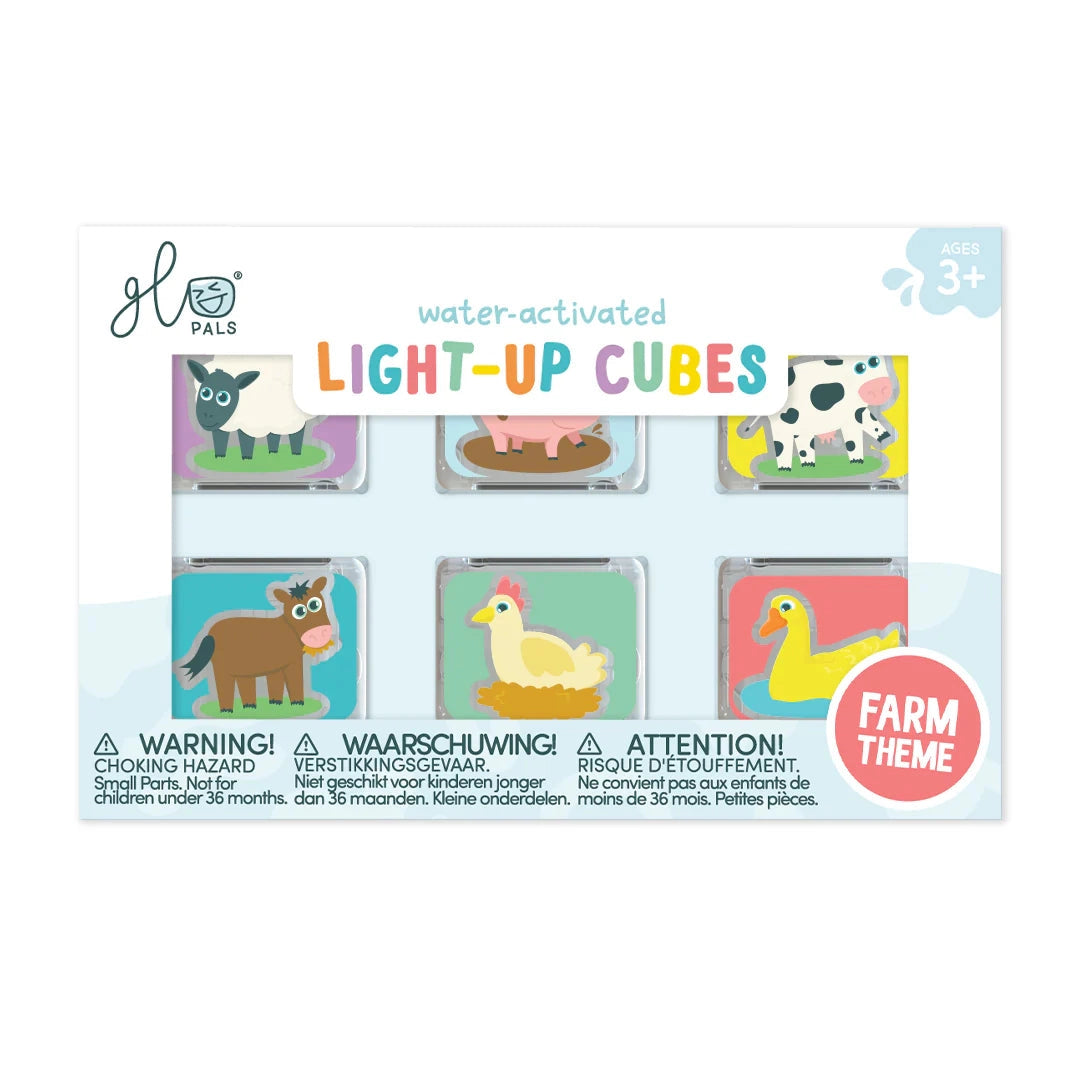 Limited Edition Light-Up Cubes, 6-Pack Zoo Animals by Jellystone Designs