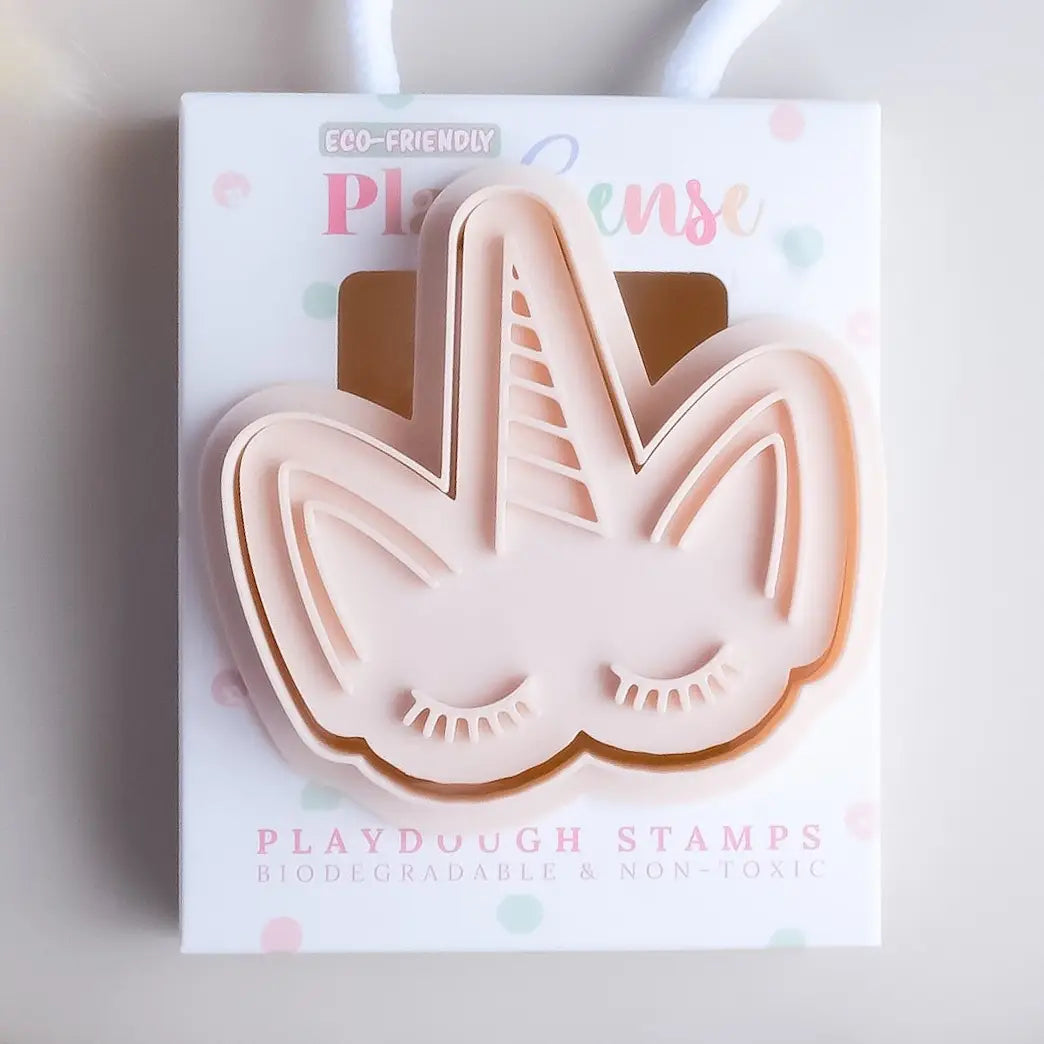 Eco Playdough Stamp - Unicorn Face