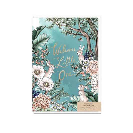 Bunny Welcome Little One Card