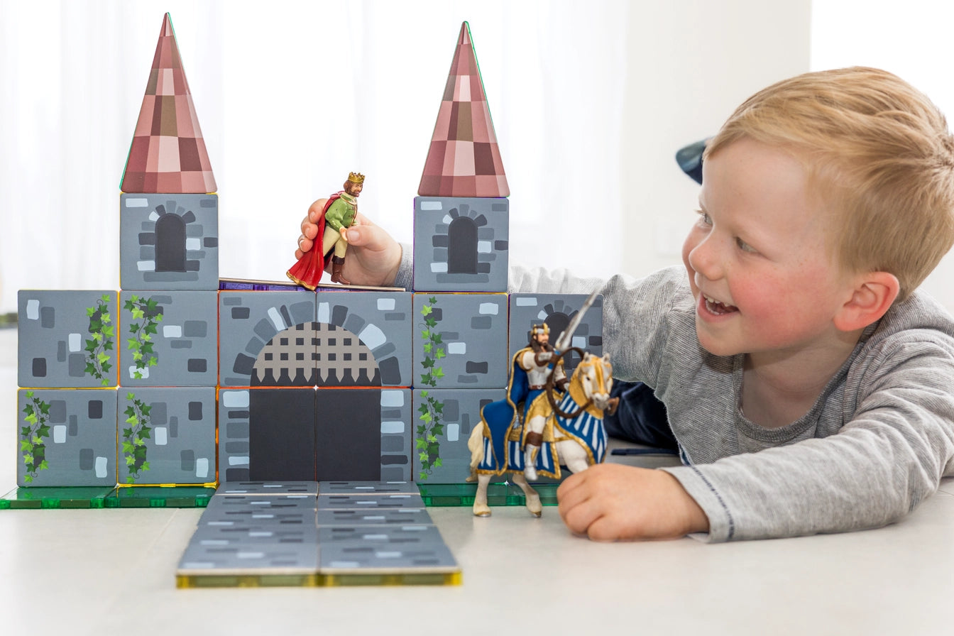 Magnetic Tile Topper - Castle Pack (40 Pieces)