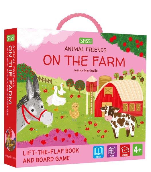 Sassi Games - On the Farm Board Game & Book Set