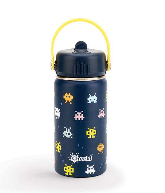 Kids 400ml Insulated Bottle by Cheeki - Arcade