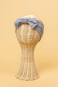 Bamboo Stretch Bow Headband - Cloud by Kiin Baby