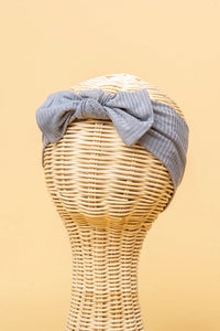 Bamboo Stretch Bow Headband - Cloud by Kiin Baby
