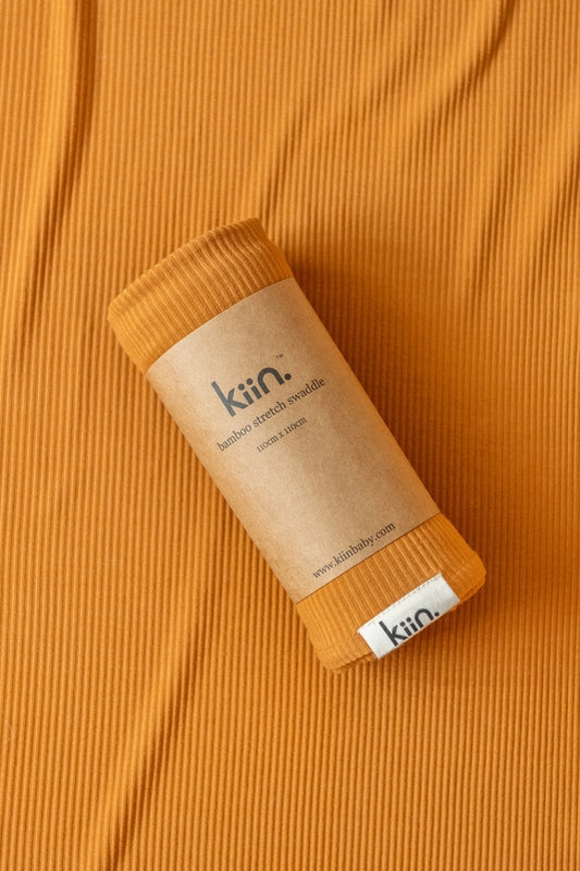 Bamboo Stretch Swaddle - Caramel by Kiin Baby