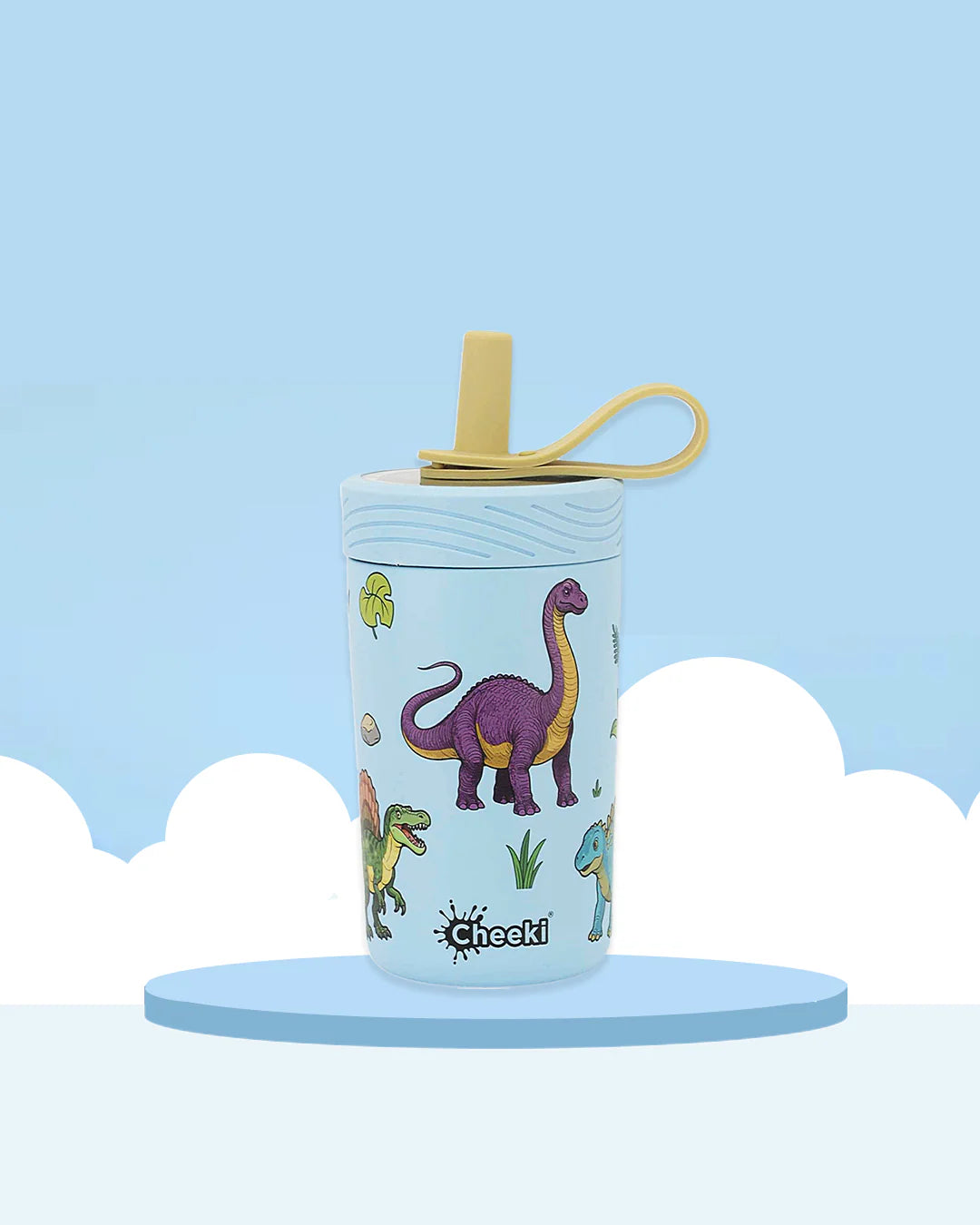 Kids 400ml Insulated Sippy Cup by Cheeki - Dinosaurs