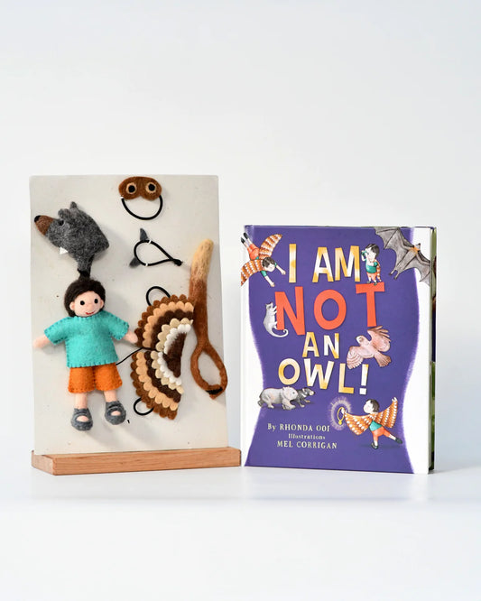 I Am Not An Owl - Book with Toy and Costume Dress Up by Tara's Treasures