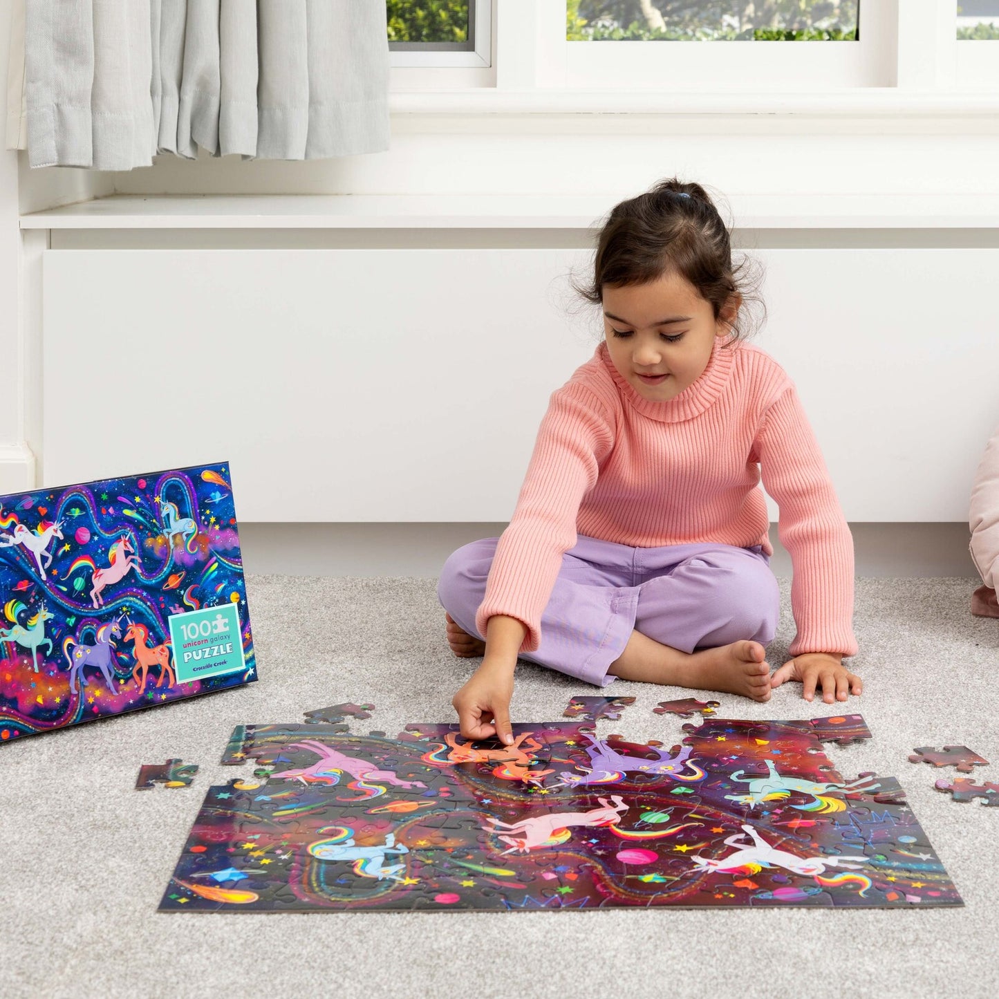 Holographic Puzzle 100 pc - Unicorn Galaxy