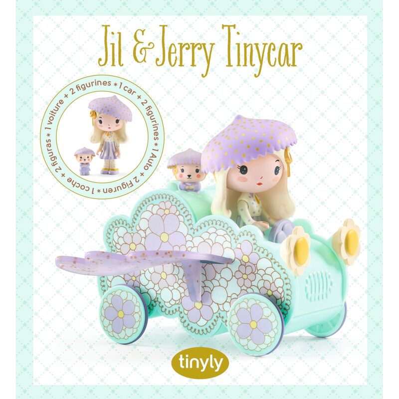 Jil & Jerry Tinyly Figurines & Tinycar