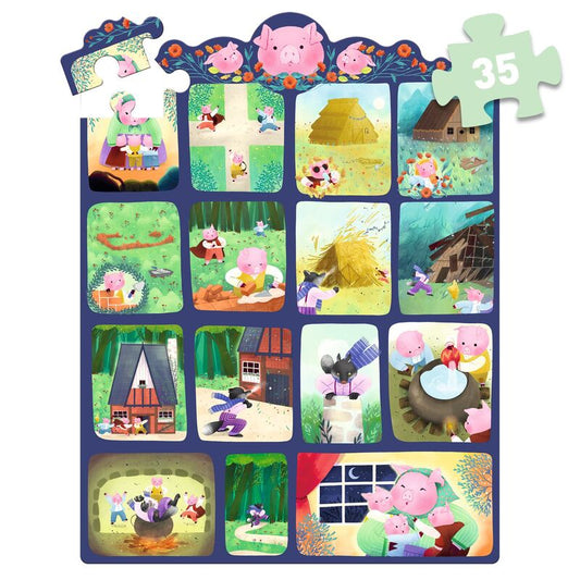 The Three Little Pigs 35 Piece Story Puzzle