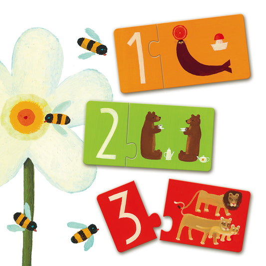 Duo Numbers 20 Piece Puzzle