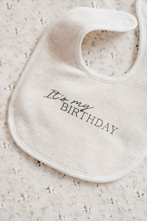 It's My Birthday Bib by Bencer and Hazelnut