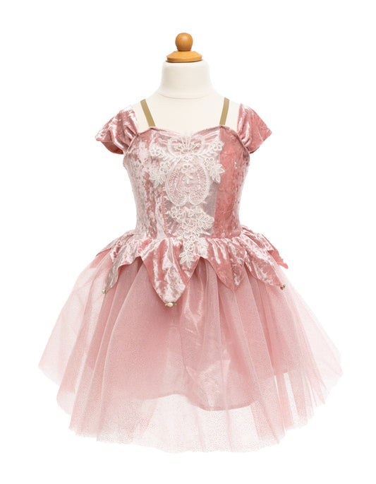 Dusty Rose Holiday Ballerina Dress - Size 3-4