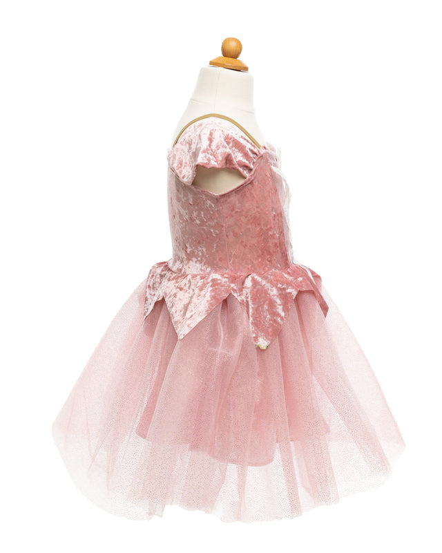 Dusty Rose Holiday Ballerina Dress - Size 5-6