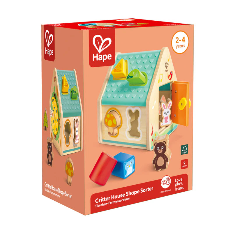 Critter House Shape Sorter by Hape