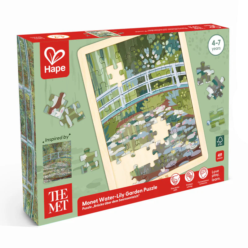 Monet Water-Lily Garden Puzzle 49 Pieces by Hape