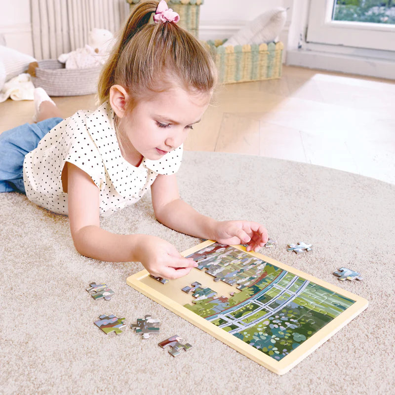 Monet Water-Lily Garden Puzzle 49 Pieces by Hape