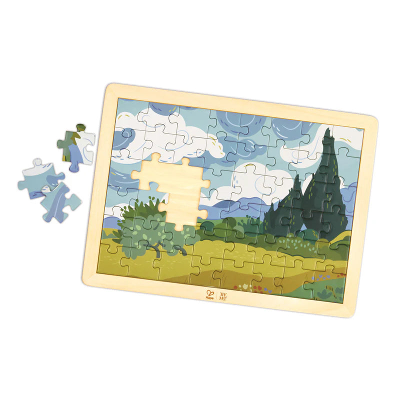 Van Gogh Cypresses Puzzle 49 Pieces by Hape