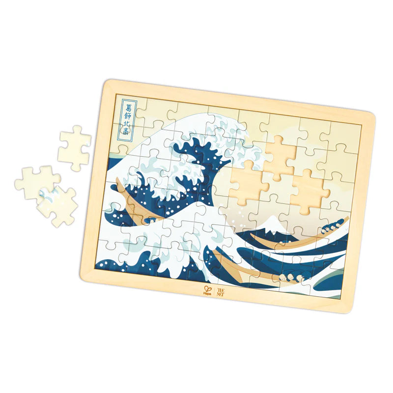 Hokusai Great Wave Puzzle 49 Pieces by Hape