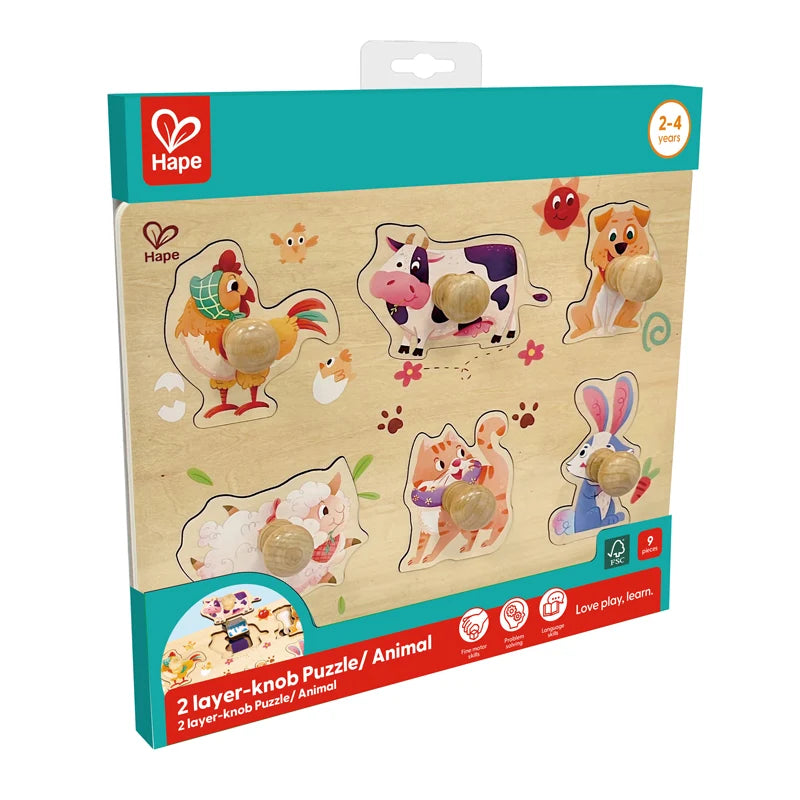 Farmyard Layer Puzzle by Hape