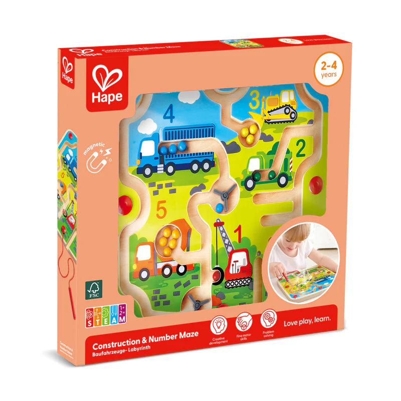 Construction & Number Maze by Hape