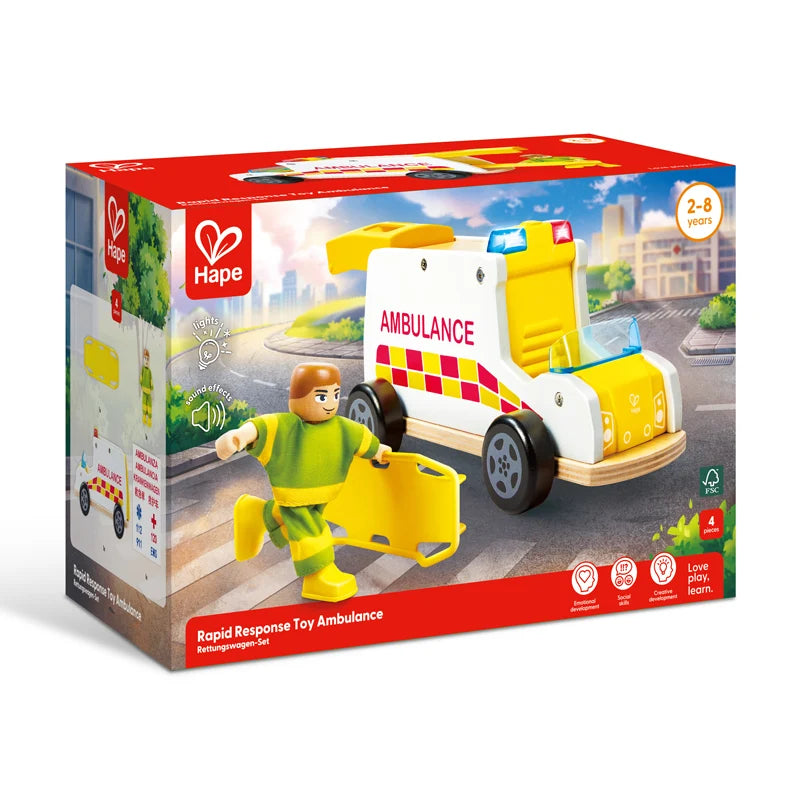 Rapid Response Toy Ambulance by Hape
