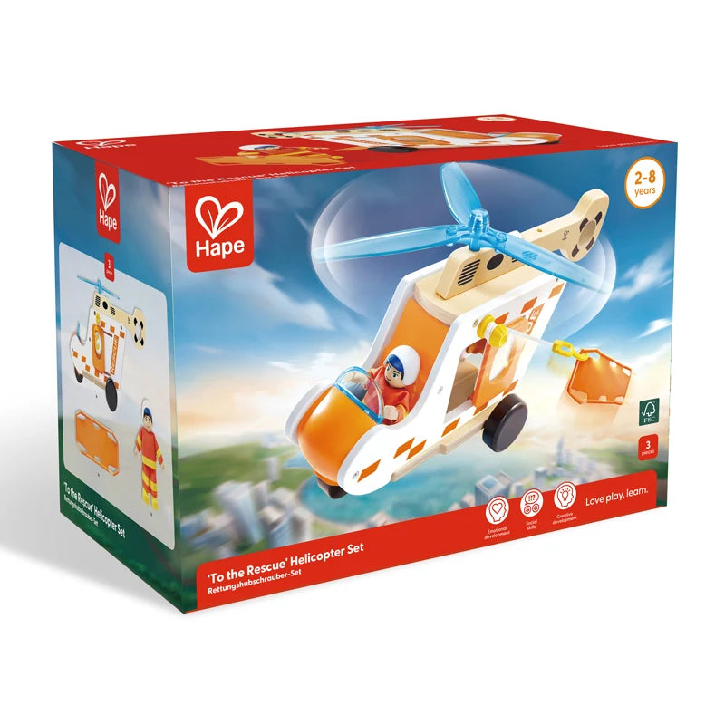 'To the Rescue' Helicopter Set by Hape