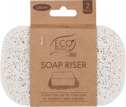 Eco Basics Soap Riser - Cream Two Pack